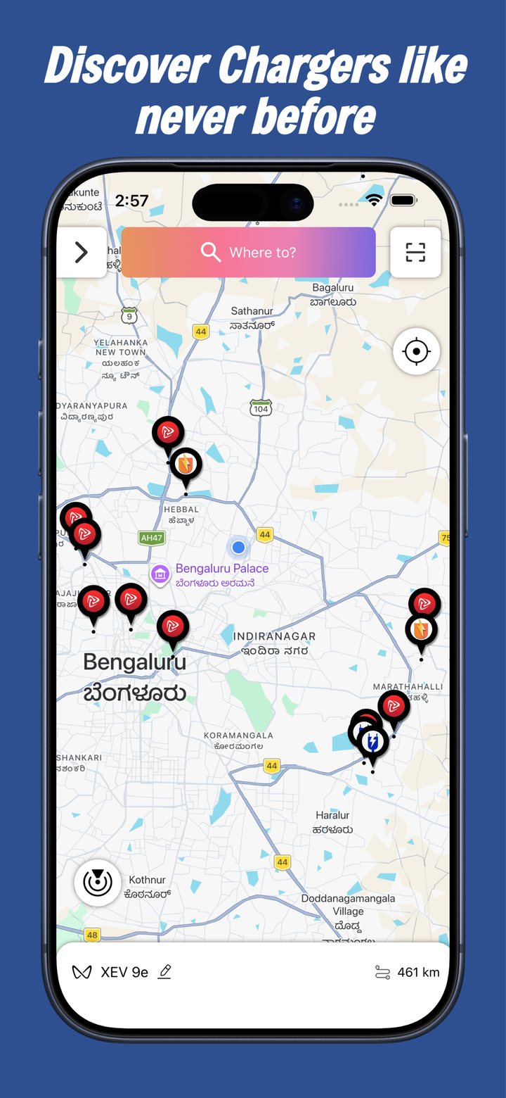 RangeNow charger discovery map